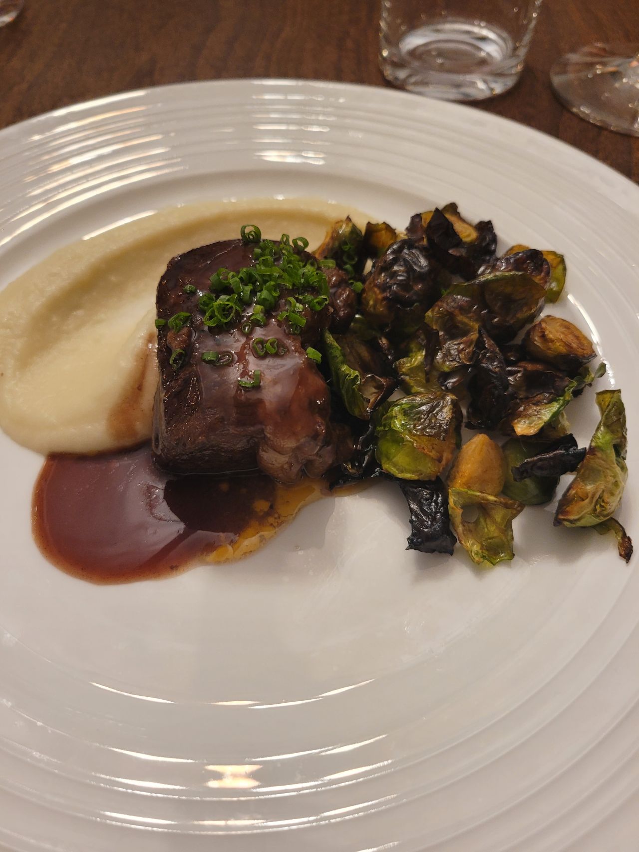 Close-up of a beautifully plated meal